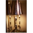 Bowery Hill Modern Transitional Resin Table Lamp in Silver Leaf