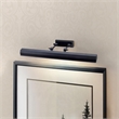 Bowery Hill Transitional 1-Light Large Metal Wall Sconce in Black