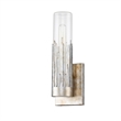 Bowery Hill 1-Light Transitional Metal Wall Sconce in Silver
