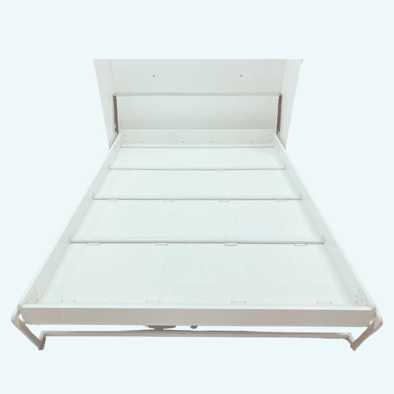 Bowery Hill Modern Queen Murphy Bed 65-inch Space-Saving in White