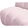 Bowery Hill Contemporary Upholstered Pink Velvet Modular Chair