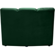Bowery Hill Contemporary Upholstered Green Velvet Modular Chair