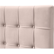 Bowery Hill Contemporary Deep Button Tufted Soft Pink Velvet King Bed