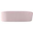 Bowery Hill Contemporary Curved Back Upholstered Pink Velvet Sofa