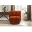 Bowery Hill Contemporary Cognac Velvet Upholstered Modular Chair