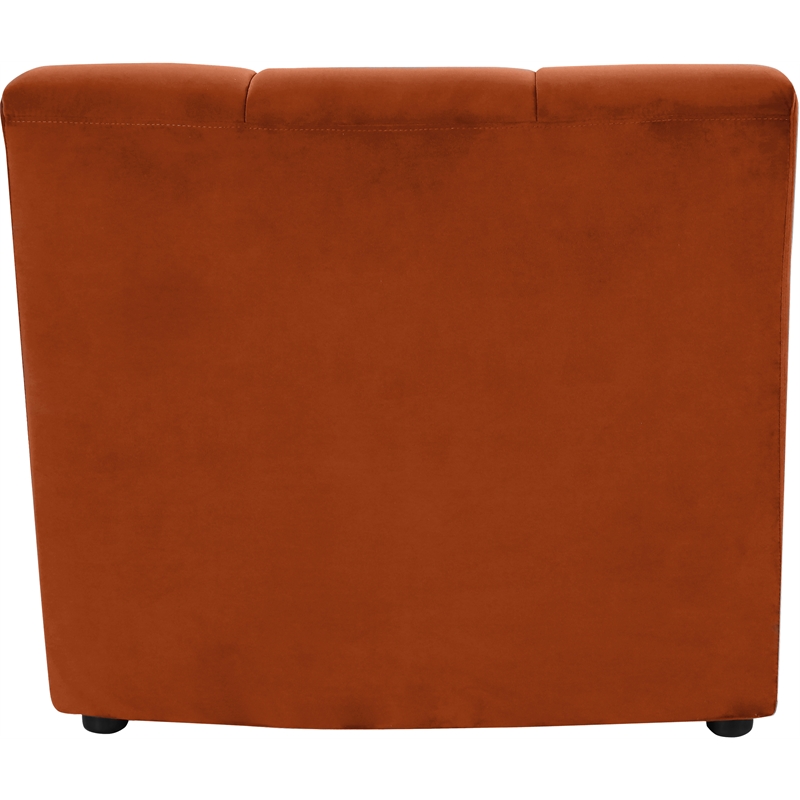 Bowery Hill Contemporary Cognac Velvet Upholstered Modular Chair