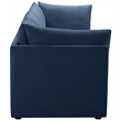 Bowery Hill Contemporary Deep Channel Tufted Soft Navy Velvet Modular Sofa