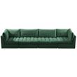 Bowery Hill Contemporary Deep Channel Tufted Soft Green Velvet Modular Sofa