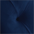 Bowery Hill Contemporary Deep Button Tufted Soft Navy Velvet King Bed