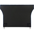 Bowery Hill Contemporary Deep Button Tufted Soft Navy Velvet Queen Bed
