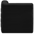 Bowery Hill Contemporary Soft Black Velvet Modular Corner Chair