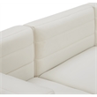 Bowery Hill Contemporary Soft Cream Velvet Modular Armless Chair