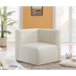 Bowery Hill Contemporary Soft Cream Velvet Modular Corner Chair