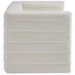 Bowery Hill Contemporary Deep Channel Tufted Soft Cream Velvet Modular Sofa