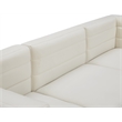 Bowery Hill Contemporary Deep Channel Tufted Soft Cream Velvet Modular Sofa