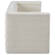 Bowery Hill Contemporary Deep Channel Tufted Soft Cream Velvet Modular Sofa