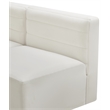Bowery Hill Contemporary Deep Channel Tufted Soft Cream Velvet Modular Sofa
