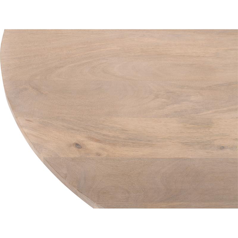 Bowery Hill Modern / Contemporary Solid Mango Wood Natural Dining Table