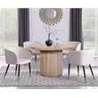 Bowery Hill Modern / Contemporary Solid Mango Wood Natural Dining Table
