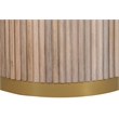 Bowery Hill Modern / Contemporary Solid Mango Wood Natural Dining Table