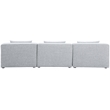 Bowery Hill Contemporary Upholstered Grey Durable Linen Modular Sofa