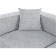 Bowery Hill Contemporary Upholstered Grey Durable Linen Modular Sofa