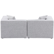 Bowery Hill Contemporary Upholstered Grey Durable Linen Modular Sofa