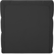 Bowery Hill Contemporary Deep Button Tufted Soft Black Velvet Armless Chair