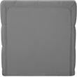 Bowery Hill Contemporary Deep Button Tufted Soft Grey Velvet Armless Chair
