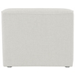 Bowery Hill Contemporary Upholstered Cream Durable Linen Textured Armless