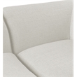 Bowery Hill Contemporary Upholstered Cream Durable Linen Textured Armless