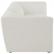 Bowery Hill Contemporary Upholstered Cream Durable Linen Textured Modular Sofa