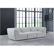 Bowery Hill Contemporary Upholstered Grey Durable Linen Textured Modular Sofa