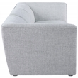 Bowery Hill Contemporary Upholstered Grey Durable Linen Textured Modular Sofa