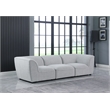 Bowery Hill Contemporary Upholstered Grey Durable Linen Textured Modular Sofa