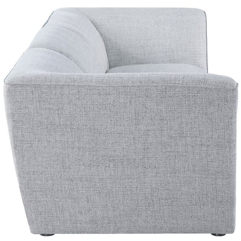 Bowery Hill Contemporary Upholstered Grey Durable Linen Textured Modular Sofa
