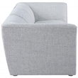 Bowery Hill Contemporary Upholstered Grey Durable Linen Textured Modular Sofa