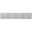 Bowery Hill Contemporary Upholstered Grey Durable Linen Textured Modular Sofa