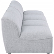 Bowery Hill Contemporary Upholstered Grey Durable Linen Textured Modular Sofa