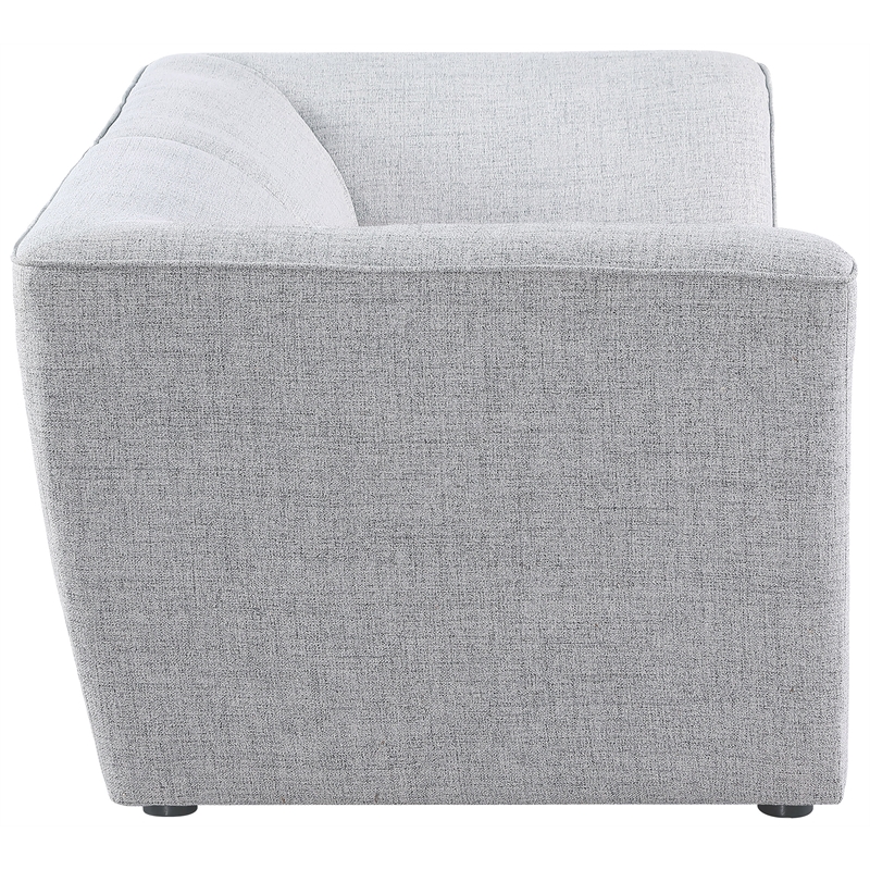 Bowery Hill Contemporary Upholstered Grey Durable Linen Textured Modular Sofa