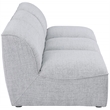 Bowery Hill Contemporary Upholstered Grey Durable Linen Textured Modular Sofa