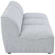 Bowery Hill Contemporary Upholstered Grey Durable Linen Textured Modular Sofa