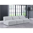 Bowery Hill Contemporary Upholstered Grey Durable Linen Textured Modular Sofa