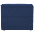 Bowery Hill Contemporary Upholstered Navy Durable Linen Textured Armless