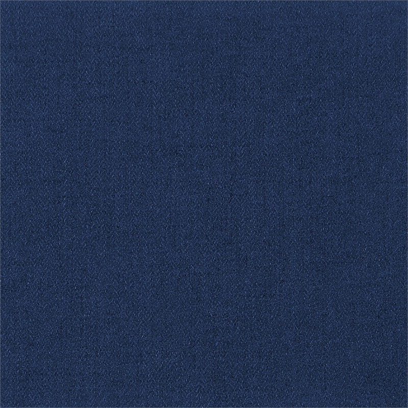 Bowery Hill Contemporary Upholstered Navy Durable Linen Textured Armless