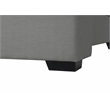 Bowery Hill Contemporary Grey Linen Textured Fabric Full Bed