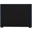 Bowery Hill Contemporary Navy Linen Textured Fabric Full Bed