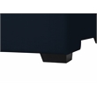 Bowery Hill Contemporary Navy Linen Textured Fabric Full Bed