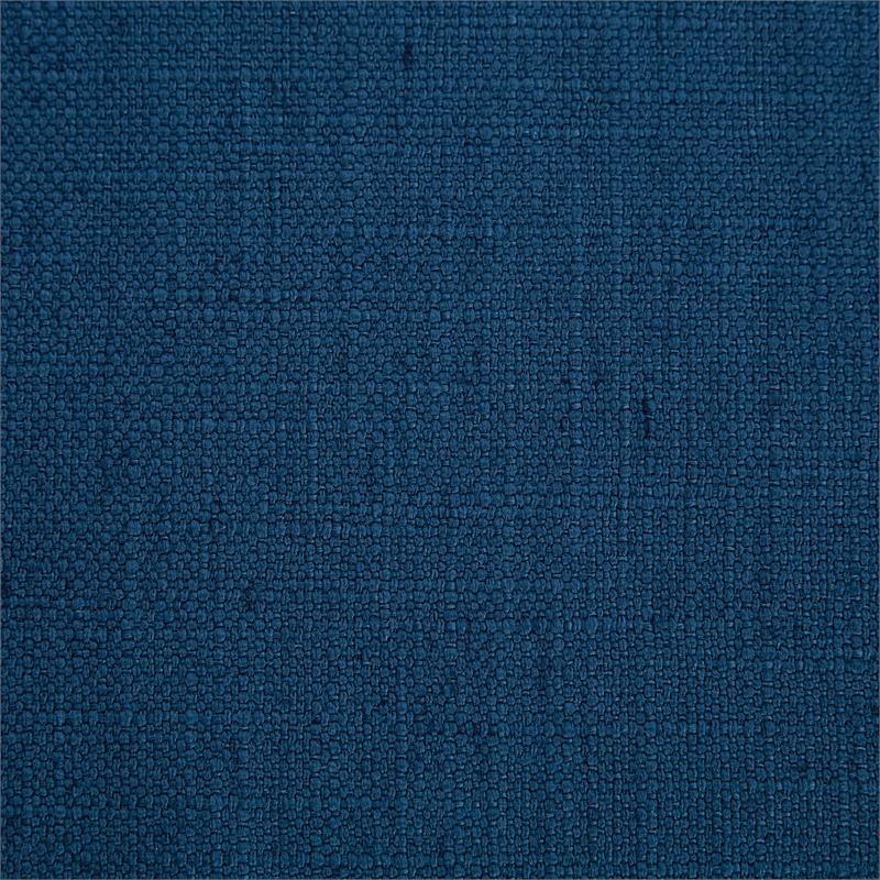 Bowery Hill Contemporary Navy Linen Textured Fabric King Bed