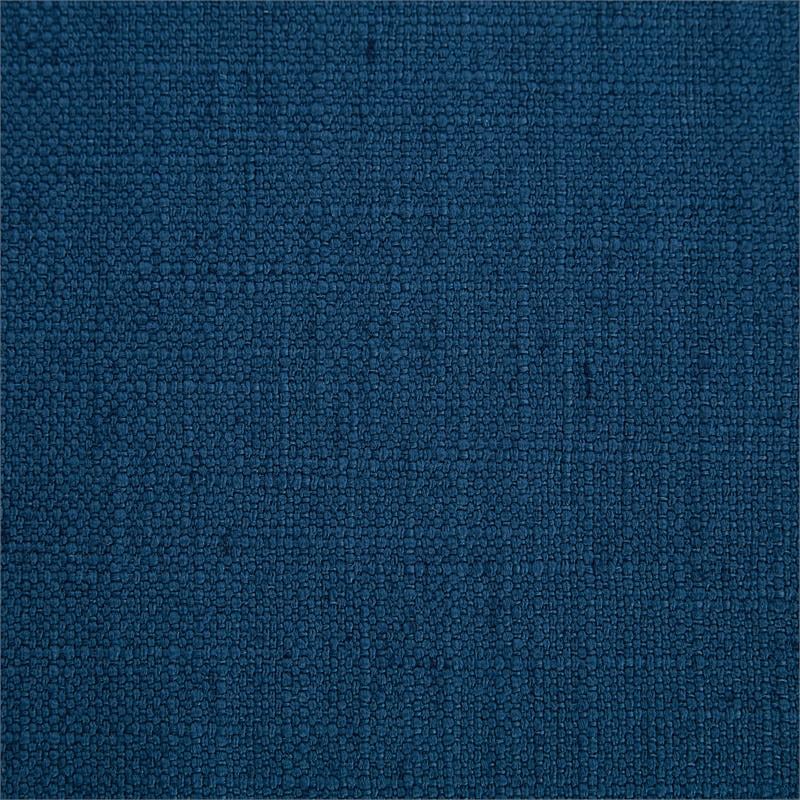 Bowery Hill Contemporary Navy Linen Textured Fabric Queen Bed